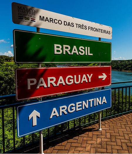 FOZ DO IGUACU, BRAZIL: Signs at the Entrance of Iguacu Falls